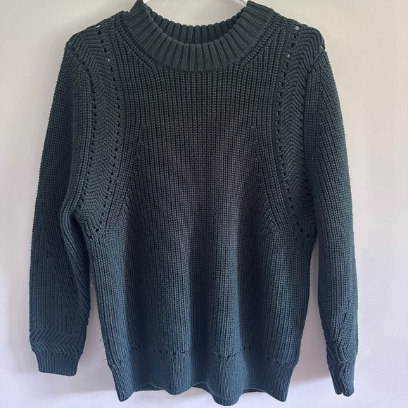 Steven Alan Forest Green Crew Neck Sweater - Picture 1 of 5